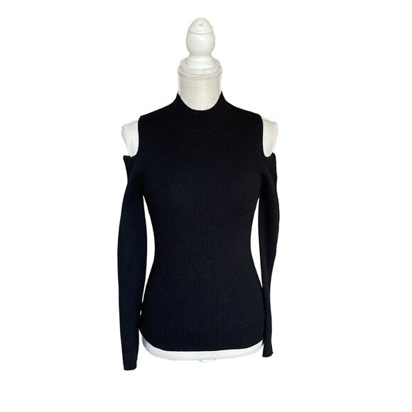 Beau Souci Wool Cashmere Blend Mock-neck Sweater  INVS7 - Picture 1 of 6